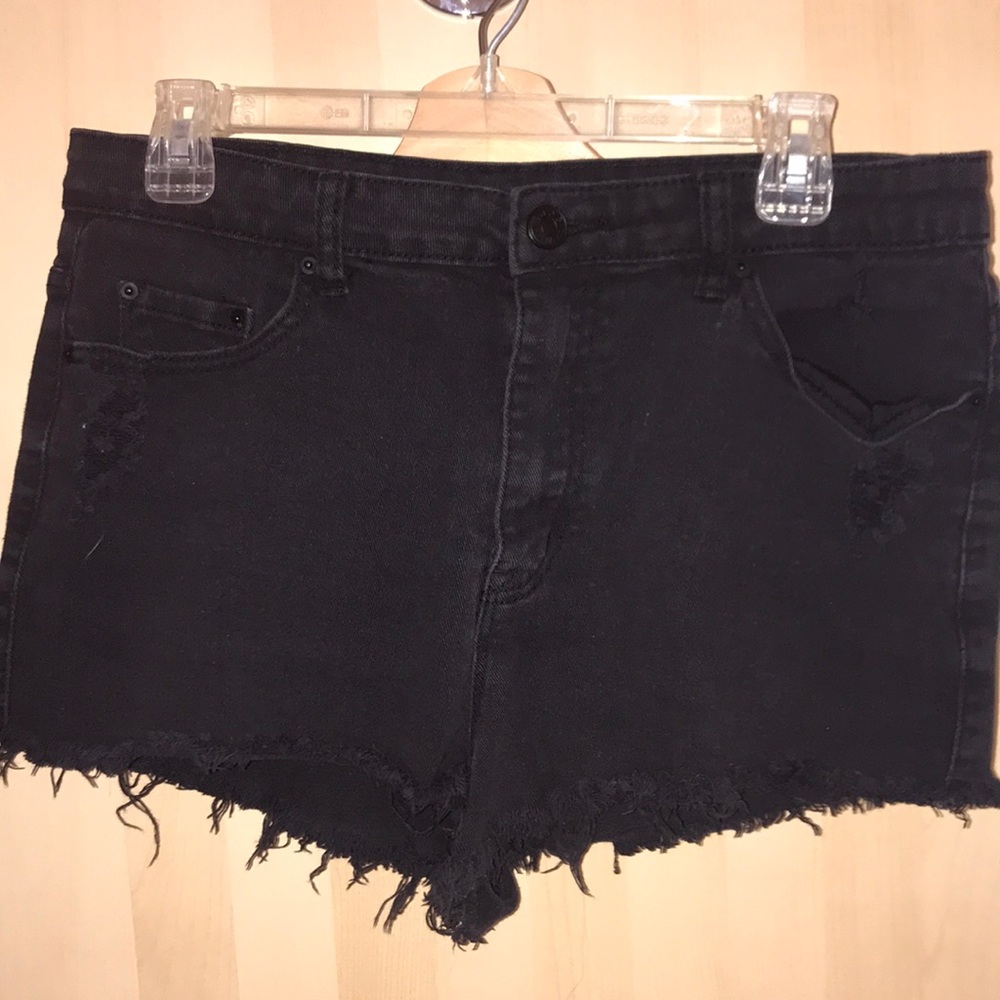 BDG Dree High Rise Cheeky Black Denim Short